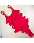 S-XL 2019 Sexy czarny czerwony Hollow Cut w całości powrót kobiety stroje kąpielowe strój kąpielowy jednoczęściowy strój kąpielo