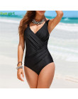 Liva dziewczyna Sexy czarny jednoczęściowy garnitury nowy 2019 push-up usztywniany brazylijski strój kąpielowy gorący zestaw pla