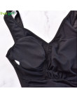 Liva dziewczyna Sexy czarny jednoczęściowy garnitury nowy 2019 push-up usztywniany brazylijski strój kąpielowy gorący zestaw pla