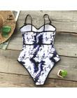 CUPSHE Tie-dye jednoczęściowy strój kąpielowy kobiety Sexy serce szyi formowane Push Up Monokini 2018 dziewczyna plaża szczupła 