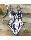 CUPSHE Tie-dye jednoczęściowy strój kąpielowy kobiety Sexy serce szyi formowane Push Up Monokini 2018 dziewczyna plaża szczupła 