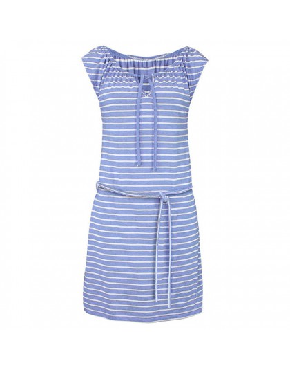 Moda damska lato Boho Stripe dziewczyna sukienka wieczorne Party plaża sukienka dziewczyna sukienka kobiety lato
