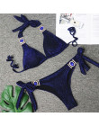 2019 Rhinestone strój kąpielowy kobiety Bikini kryształ diament Bikini Set metalowy łańcuch stroje kąpielowe kobiet luksusowe ar