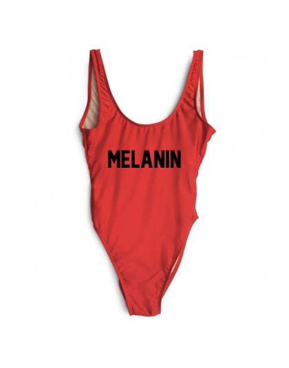 Strój kąpielowy jednoczęściowy strój kąpielowy melaniny list druku stroje kąpielowe kobiety wysoka Cut Low Back strój kąpielowy 