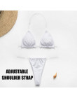 Sexy micro bikini 2019 mujer trójkąt bikini set brazylijski strój kąpielowy kobiet kąpiących strój kąpielowy z wysokim stanem ko