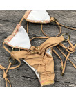 Stałe Bikini seksowny strój kąpielowy Halter stroje kąpielowe strój kąpielowy kobiety Bling cekiny Bikini Set strój Dropshipping