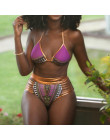 CROSSS1946 nowy afrykański drukuj dwuczęściowy kostiumy kąpielowe Bikini Set Sexy geometryczne stroje kąpielowe strój kąpielowy 