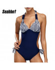 SEABBOT nowe seksowne kobiety stroje kąpielowe strój kąpielowy kobiety Push Up Plus rozmiar kobiet stroje kąpielowe One Piece st