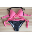 Bikini 2019 push-up kostium kąpielowy z usztywnianym biustonoszem strój kąpielowy push up strój kąpielowy dla kobiet dwuczęściow