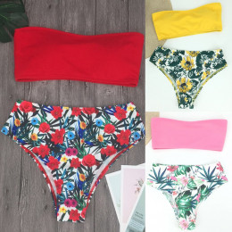 Kobiet strój kąpielowy Sexy Bikini strój kąpielowy 2019 stroje kąpielowe jednym-powinny bandaż Bikini Set brazylijski kostiumy k