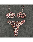 Bikinx brazylijskie leopard bikini 2019 mujer kąpiących się wysoka cut seksowny strój kąpielowy kobiet stroje kąpielowe Push up 