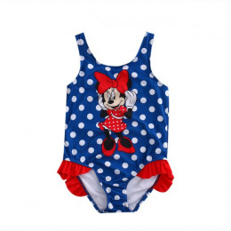 2017 dzieci kostium kąpielowy strój kąpielowy Polka Dot strój kąpielowy jednoczęściowy garnitury dziewczyny Cartoon Mouse drukow