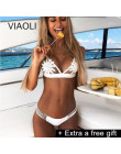 VIAOLI 2018 bikini liści lotosu drukowane low-cut brazylijski wysokiej bandaż bikini niskiej talii strój kąpielowy