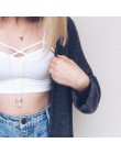 Sexy Crop Top kobiety Pad biustonosz stanik Bralette Top solidna wyściełana Camisole kobiet panie Tank Tops