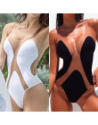 Sexy przezroczyste bikini 2019 Plus rozmiar stroje kąpielowe kobiety monokini High cut strój kąpielowy kobiet jeden kawałek lato