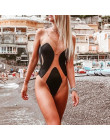 Sexy przezroczyste bikini 2019 Plus rozmiar stroje kąpielowe kobiety monokini High cut strój kąpielowy kobiet jeden kawałek lato
