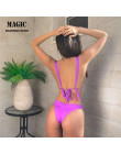 Sexy bikini podzielone stroje kąpielowe, splecione z powrotem, wakacje bikini na plażę stroje kąpielowe dla kobiety strój kąpiel