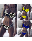 W X Neon bikini 2019 Sexy sportowe stroje kąpielowe kobiety Push up bikini zestaw list strój kąpielowy bandaż strój kąpielowy na