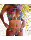 Cena hurtowa kobiet afryki drukuj Bikini Set stroje kąpielowe push-up kostium kąpielowy z usztywnianym biustonoszem kostiumy kąp