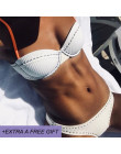 Bikini na drutach podział strój kąpielowy damskie stroje kąpielowe Bikini Set push-up biustonosz usztywniany strój kąpielowy str