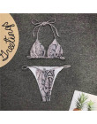 Wąż drukuj bikini Push up strój kąpielowy kobiet strój kąpielowy stringi stringi brazylijskie bikini 2019 strój kąpielowy z wyso