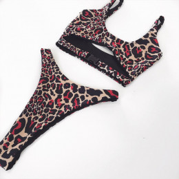 Bikinx Sexy leopard print strój kąpielowy kobiety plaża nosić bandaż strój kąpielowy 2019 push up stroje kąpielowe brazylijski k