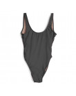 Czysty kolor jeden kawałek strój kąpielowy Bikini kobiety stroje kąpielowe High Cut Monokini body różowy, żółty, czarny, biały n