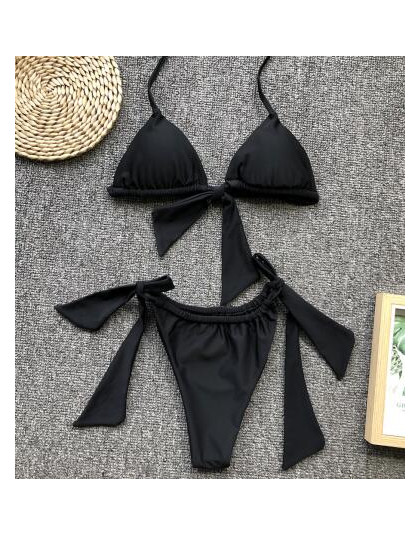 Brazylijskie Bikini 2019 lato Push Up stroje kąpielowe kobiety kostium kąpielowy zestaw mikro Bikini wysokiej Cut strój kąpielow