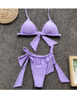 Brazylijskie Bikini 2019 lato Push Up stroje kąpielowe kobiety kostium kąpielowy zestaw mikro Bikini wysokiej Cut strój kąpielow