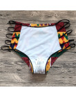 YICN 2018 Sexy backless Bikini afryki druku stroje kąpielowe wysokiej talii strój kąpielowy stanik Bikini Set Push Up stroje kąp
