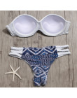 2018 seksowne Bikini w jednolitym kolorze nowy Patchwork strój kąpielowy kobiety koronki muszelki krawędzi Bandeau Bikini Set st