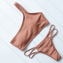 OMKAGI 2018 nowy lato stałe Bikini Set push-up biustonosz strój kąpielowy strój kąpielowy stroje kąpielowe damskie kostium kąpie