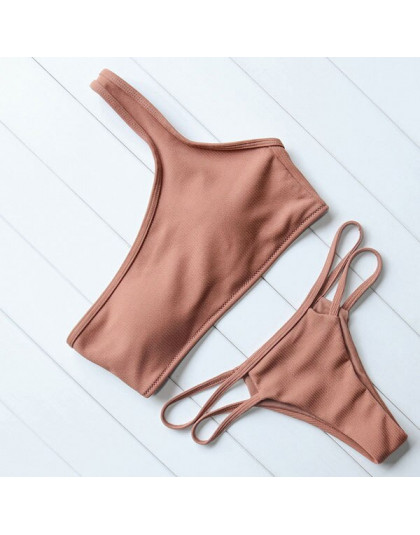 OMKAGI 2018 nowy lato stałe Bikini Set push-up biustonosz strój kąpielowy strój kąpielowy stroje kąpielowe damskie kostium kąpie