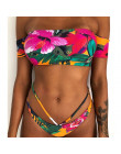 Sexy Bikini kobiety stroje kąpielowe Push Up strój kąpielowy Bandeau Bikini Set brazylijski Biquini strój kąpielowy kobiet stroj