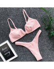 Kurkuma Sexy dekolt w kształcie litery v bikini 2019 mujer Push up micro strój kąpielowy kobiet głęboko wycięte stringi stroje k