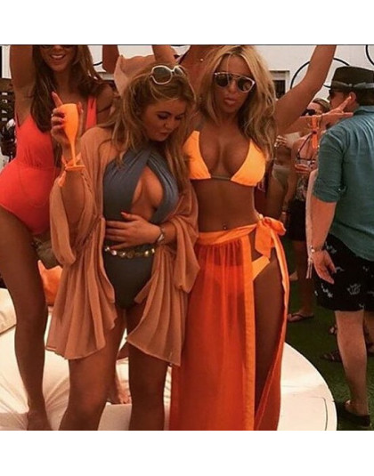Seksowne kobiety Bikini zakrywający strój kąpielowy spódnica Maxi sarong plażowy długa sukienka stroje kąpielowe utrzymać się sł