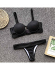 INGAGA nowy Bikini Push Up strój kąpielowy seksowny strój kąpielowy w jednolitym kolorze kobiet Micro dno Bqiuini pasek Maillot 