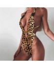 Leopard brazylijski strój kąpielowy Bikini kobiet strój kąpielowy kostium Sexy stroje kąpielowe dla kobiet dwuczęściowy strój ką