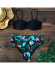 Dwuczęściowy strój kąpielowy dla kobiet bikini na wakacje z gładniej dzianiny klasyczny wygodny modny seksowny