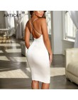 Arctic cat satyna bez ramiączek Bodycon bandaż ramiączko spaghetti do sukienki Backless płaszcza letnia sukienka 2019 Casual pla