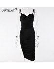 Arctic cat satyna bez ramiączek Bodycon bandaż ramiączko spaghetti do sukienki Backless płaszcza letnia sukienka 2019 Casual pla