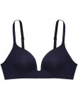 6 kolorów bez szwu Sexy biustonosz dla kobiet Bralette drut bezpłatne biustonosz Push Up biustonosz bielizna damska bielizna fit
