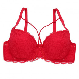 Sexy koronki Bralette moda bez rękawów kwiatowy biustonosze dla kobiet B C puchar fiszbiny bielizna Bralette kobiet łuk Brallete