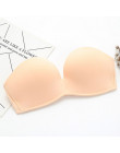 Sexy Lace Invisible Bras For Women Strapless Bra Push Up Backless Lingerie 1/2Cup Bralette Seamless Brassiere Female UnderwearD