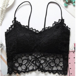 Kobiet Bralette bielizna kobieta Intimates seksowna kwiatowy koronki BH biustonosze dla kobiet pełne szklanki haft jednolity kol