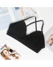 Sexy kobiety biustonosz Bralette bielizna push up biustonosz bawełna elastyczne biustonosz dla kobiet moda Ins biustonosze topy 