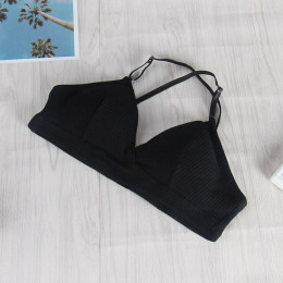 Sexy kobiety biustonosz Bralette bielizna push up biustonosz bawełna elastyczne biustonosz dla kobiet moda Ins biustonosze topy 