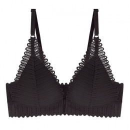 Jerrinut Sexy biustonosze dla kobiet koronki bez szwu biustonosz bielizna kobiety Push Up biustonosz Bralette z przodu zamknięci