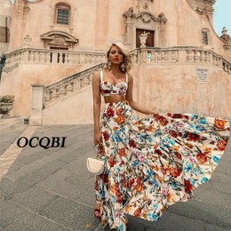 Plus rozmiar 3XL 2019 kobiety lato czeski plaża druku sukienka Sexy Party noc elegancki Maxi biała sukienka