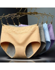 Kobiece spodnie fizjologiczne wyciek dowód miesiączkowego kobiety bielizna okres majtki bawełniane zdrowie bez szwu figi w talii